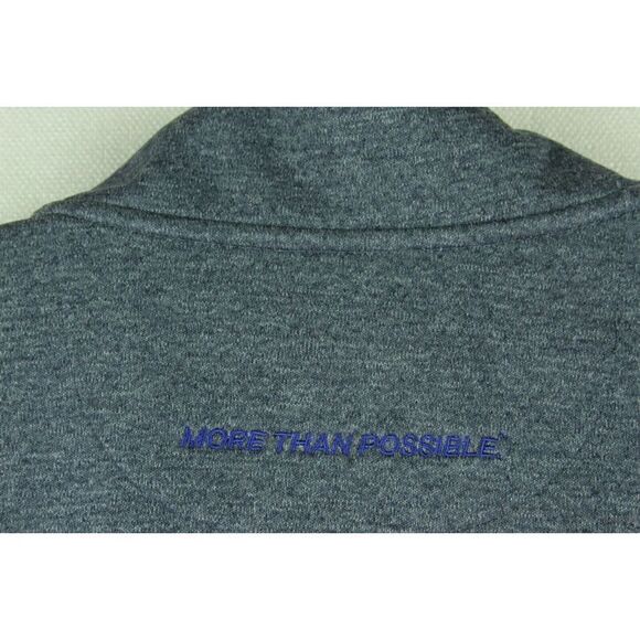 Nike Dri-Fit Shirt Quarter Zip Gray Surgalign Branded Long Sleeve Mens XXL 2XL - Picture 4 of 8